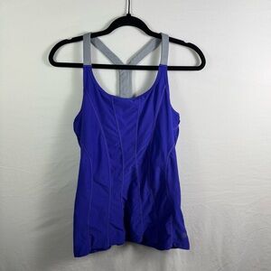MPG Blue Sleeveless Athletic Top Womens Size L